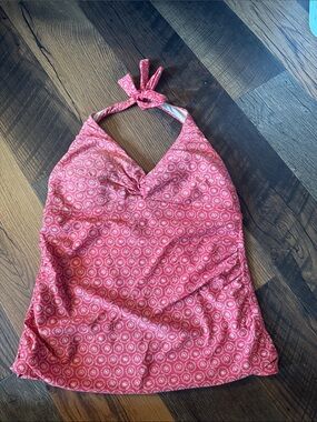 Merona Coral Pink Halter Tankini Top